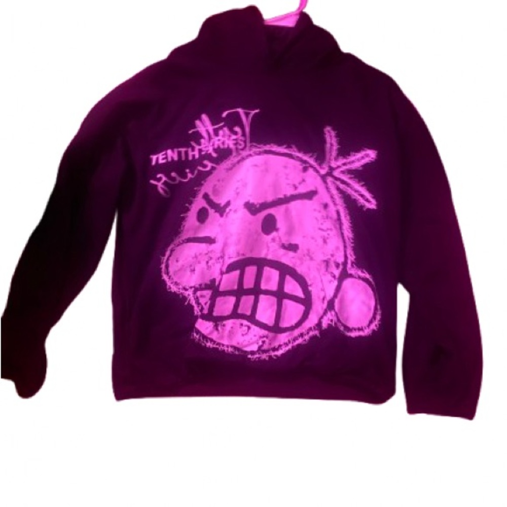 Black tenth series no squares hoodie